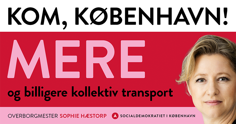 KOM, KØBENHAVN! MERE og billigere kollektiv transport